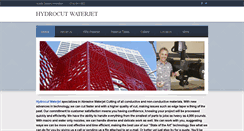 Desktop Screenshot of hydrocutwaterjet.com